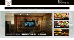 Desktop Screenshot of pizzeriakvarnen.se