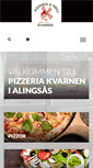 Mobile Screenshot of pizzeriakvarnen.se